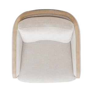 Liberty Furniture Nora Nathan Ginger Fabric Upholstered Swivel Accent Chair