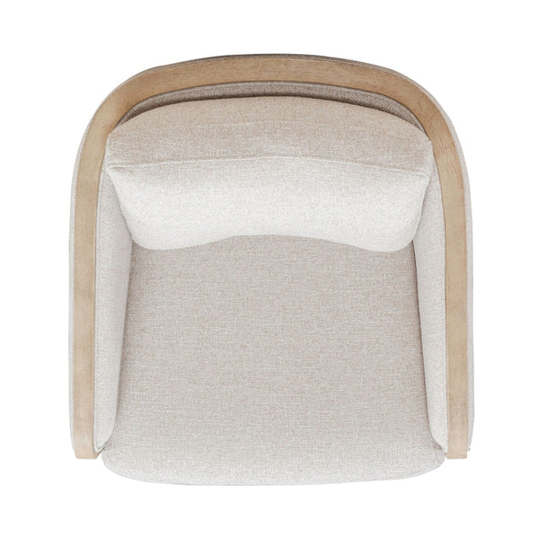 Liberty Furniture Nora Nathan Ginger Fabric Upholstered Swivel Accent Chair