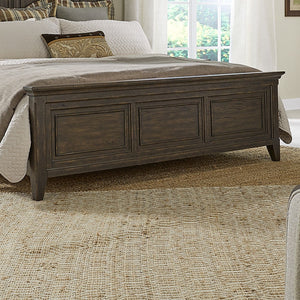 Liberty Furniture Paradise Valley Saddle Brown California King Upholstered Bed