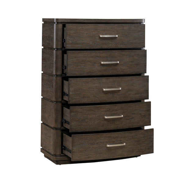 Liberty Furniture Cascade Falls Satin Espresso 5-Drawer Chest with French & English Dovetail Construction