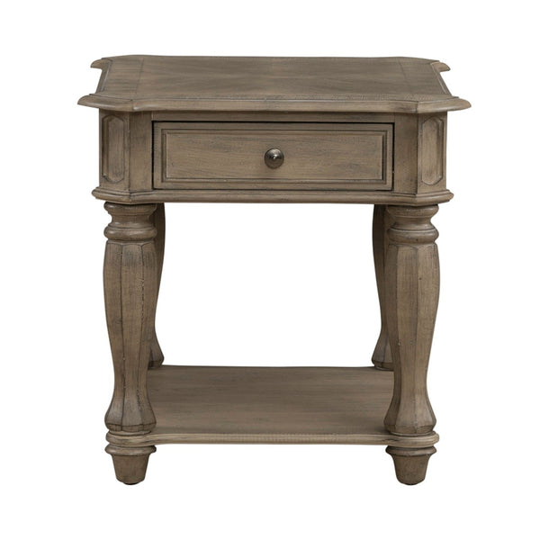 Liberty Furniture Magnolia Manor Weathered Bisque 3-Piece Cocktail Table with Casters Set