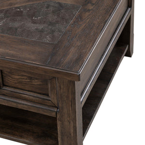 Liberty Furniture Paradise Valley Saddle Brown 3-Piece Rectangular Cocktail Table & 2 End Tables Set