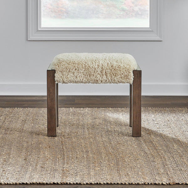 Liberty Furniture Broadmore Cobblestone Brown 3-Piece Console Table & 2 Upholstered Console Stools Set