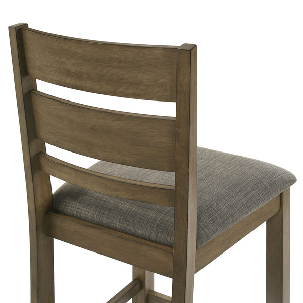 Liberty Furniture Brook Bay Sandstone Slat Back Upholstered Counter Chair