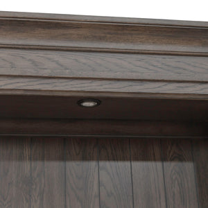 Liberty Furniture Paradise Valley Saddle Brown Credenza & Hutch Set with Bead Molding