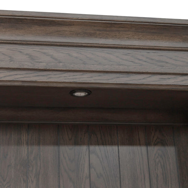 Liberty Furniture Paradise Valley Saddle Brown Credenza & Hutch Set with Bead Molding
