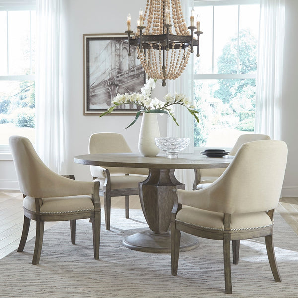 Liberty Furniture Westfield Havana Brown Casual Dining Pedestal Table