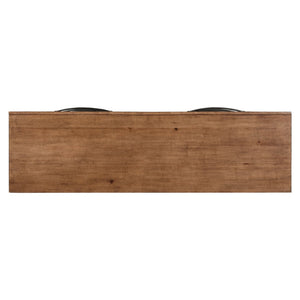 Liberty Furniture Shaker Lakes Harvest Brown 6-Drawer Dresser with Dark Bronze Shaped Bar Pulls
