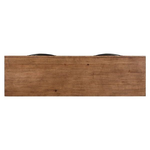 Liberty Furniture Shaker Lakes Harvest Brown 6-Drawer Dresser with Dark Bronze Shaped Bar Pulls