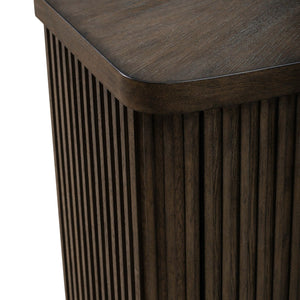 Liberty Furniture Cascade Falls Satin Espresso Buffet with Custom Satin Nickel Bar Pulls