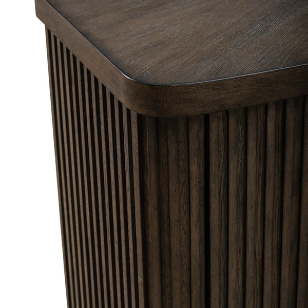 Liberty Furniture Cascade Falls Satin Espresso Buffet with Custom Satin Nickel Bar Pulls