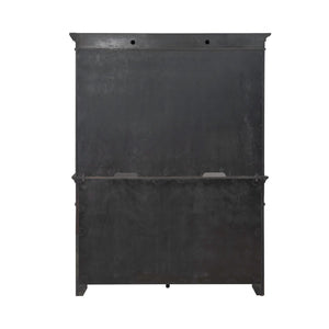 Liberty Furniture Paradise Valley Saddle Brown Hutch & Buffet with LED Lighting