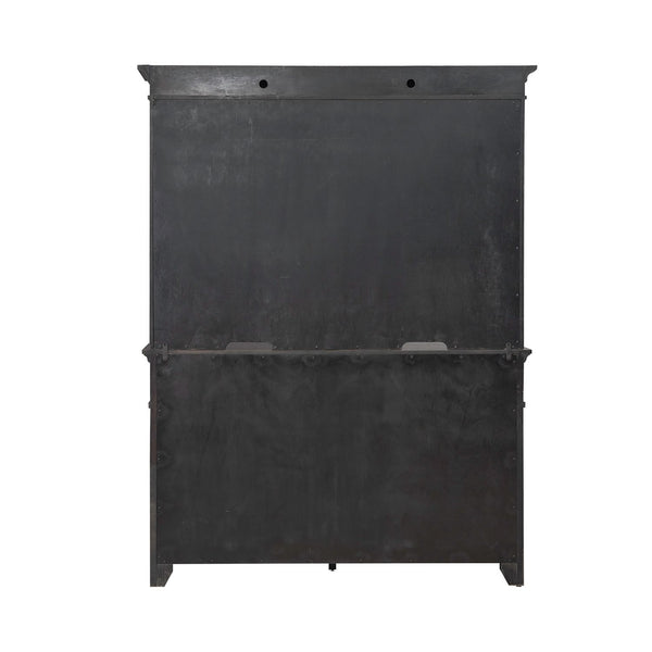Liberty Furniture Paradise Valley Saddle Brown Hutch & Buffet with LED Lighting