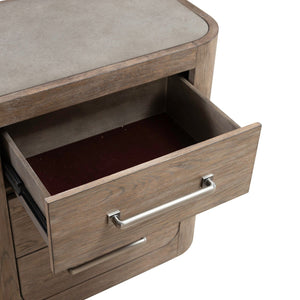 Liberty Furniture South Bend Burnished Clay Nightstand With Charging Station