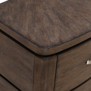 Liberty Furniture Cascade Falls Satin Espresso Nightstand With Charging Station