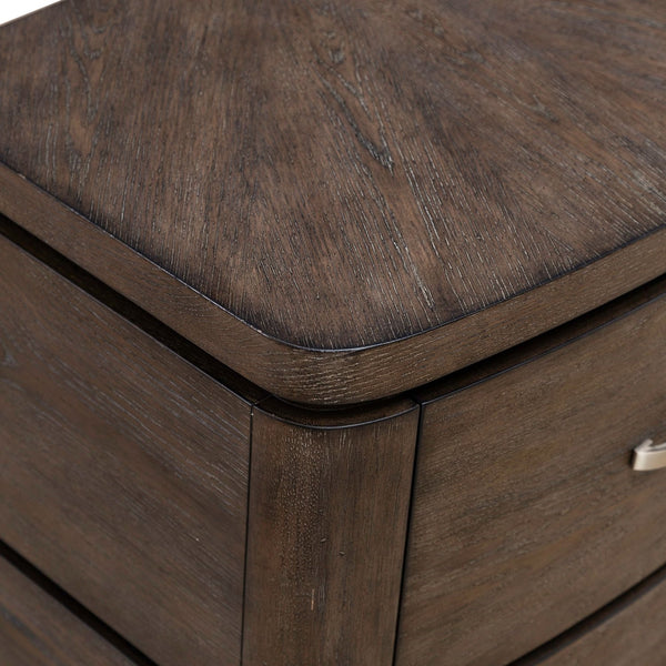 Liberty Furniture Cascade Falls Satin Espresso Nightstand With Charging Station