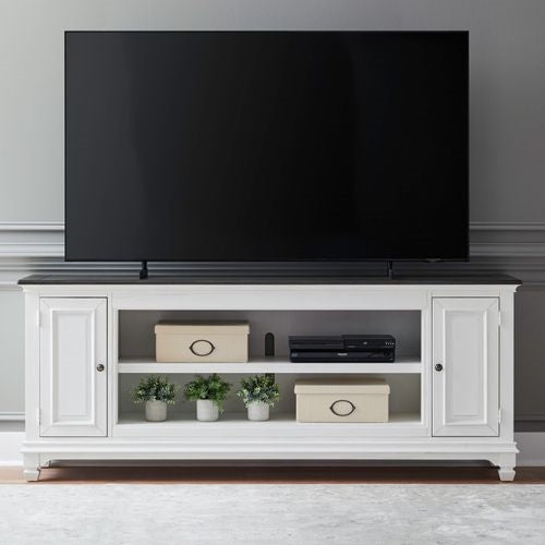 Liberty Furniture Fireplace TV 80-Inch Console With Infinity Firebox