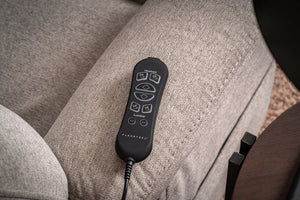 Flexsteel Zero Gravity Zecliner Model 1 Fabric Power Sleep Recliner with Power Headrest & Lumbar in Dove