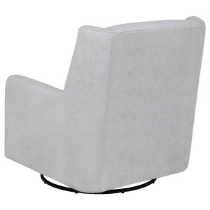 Coaster Serra Boucle Upholstered Swivel Glider Dove Grey