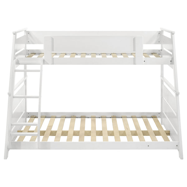 Coaster Holden Wood Veneer Twin Over Full Bunk Bed White