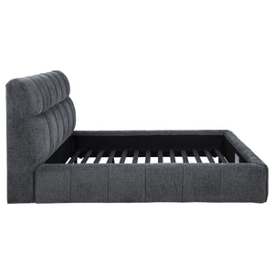 Coaster Nollet 48-Inch Upholstered California King Platform Bed Grey