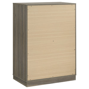 Coaster Fenwick 4-Drawer Chest Of Drawers Grey Oak
