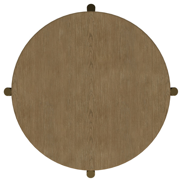 Coaster Arini 2-Piece Round Coffee & End Table Set Sand Wash