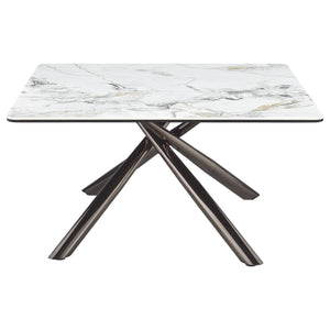 Coaster Carvell 3-Piece Square Coffee & End Table Set Mirage White