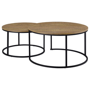 Coaster Lainey 2-Piece Round Nesting Coffee Table Mango