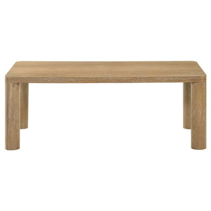 Coaster Castlewood 3-Piece Cocktail Coffee Table Set Washed Oak