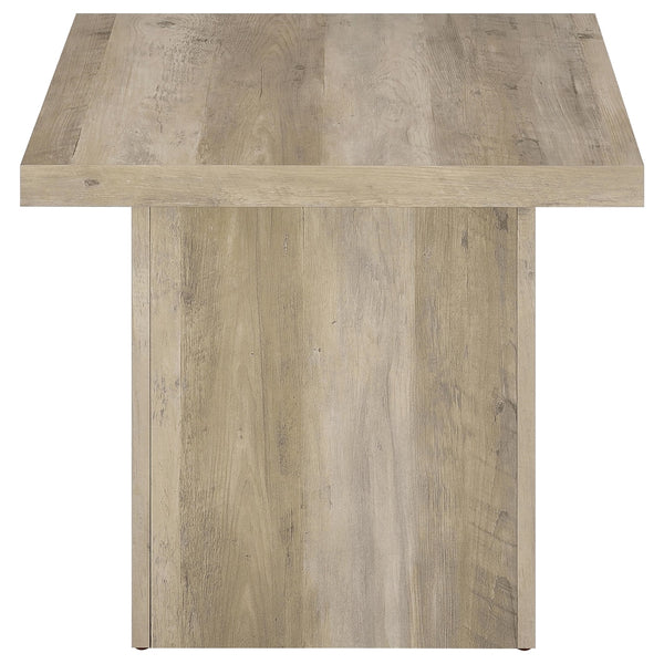 Coaster Devar 3-Piece Square Coffee End Table Set Distressed Pine