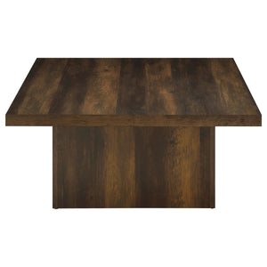 Coaster Devar Square Engineered Wood Cocktail Coffee Table Dark Pine