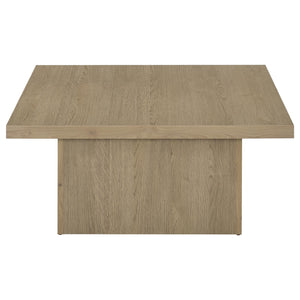 Coaster Devar Square Engineered Wood Cocktail Coffee Table Latte