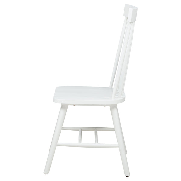 Coaster Andrews Windsor Spindle Back Dining Side Chair White