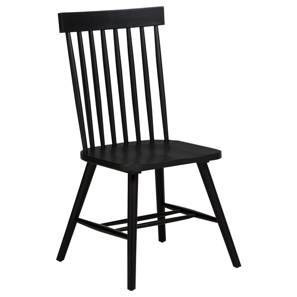 Coaster Andrews 5-Piece Round Dining Table Set Light Ash & Black