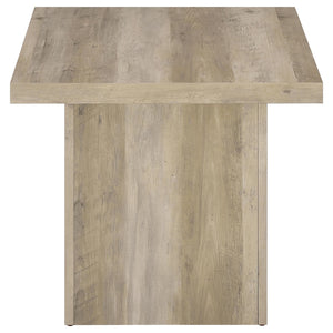 Coaster Devar Square Engineered Wood End Table Distressed Pine