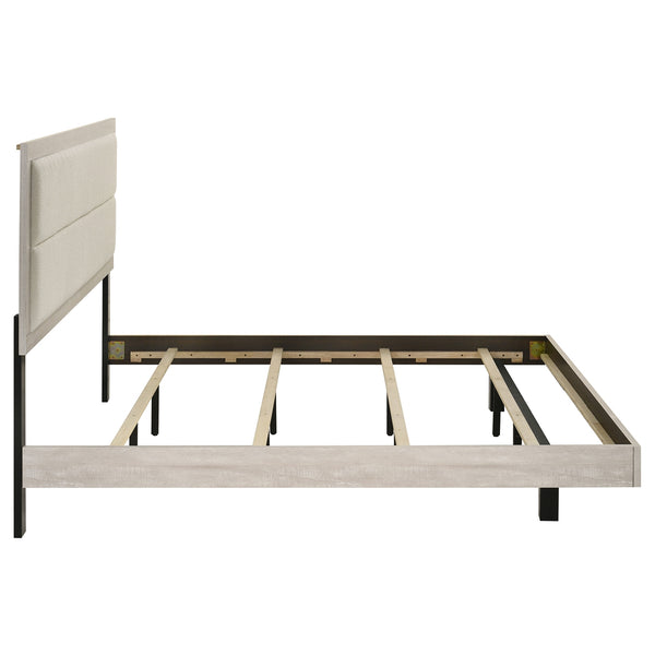 Coaster Trenton 54-Inch Wood King Panel Bed Rustic Cream