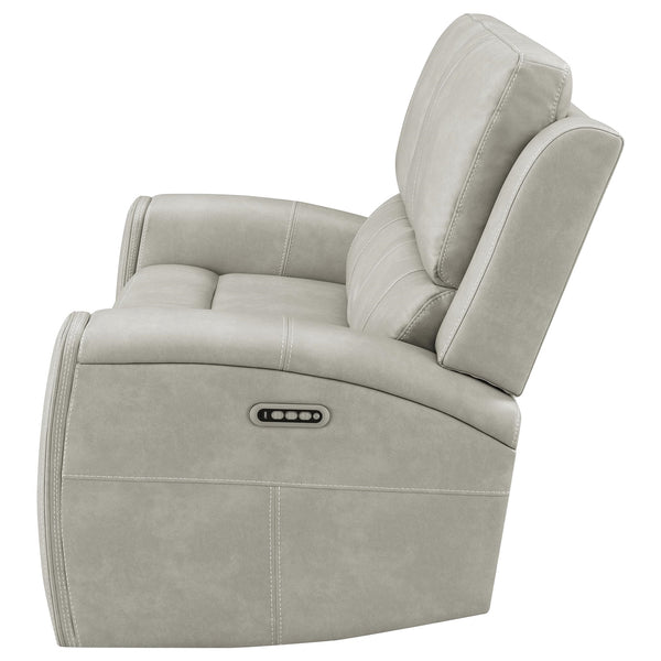 Coaster Brickston Triple Power Reclining Loveseat Grey