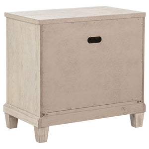 Coaster Pembroke 2-Drawer Nightstand Bedside Table Washed Oak