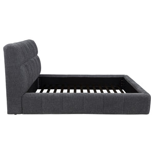 Coaster Nollet 48-Inch Upholstered Queen Panel Platform Bed Grey