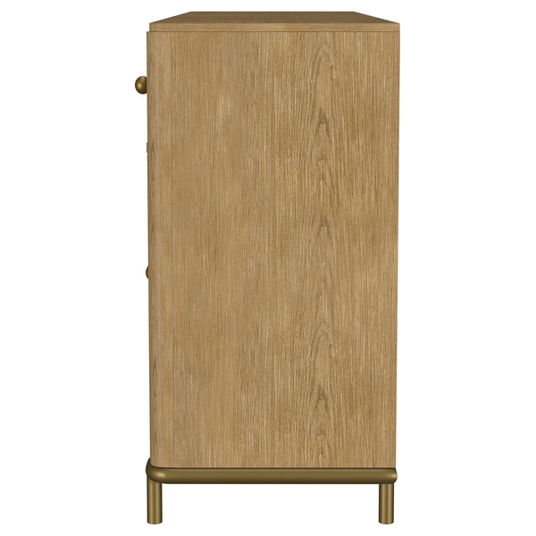 Coaster Arini 2-Drawer Cane Door Dining Sideboard Server Sand Wash