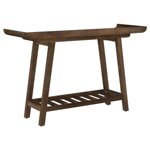 Coaster Ornelas 46-Inch Console Table With Slatted Shelf Mango Brown