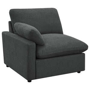 Coaster Collins Modular Power Sofa Dark Grey