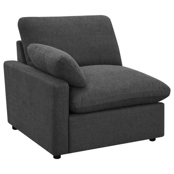 Coaster Collins Modular Power Sofa Dark Grey