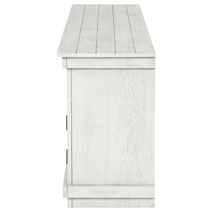 Coaster Payne 70-Inch Tv Stand Media Console Distressed White