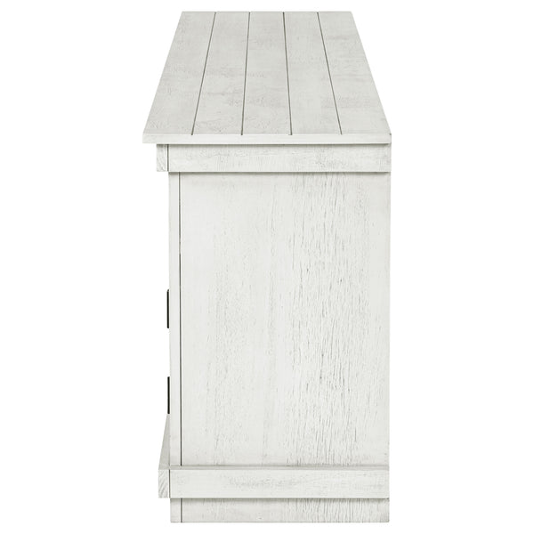 Coaster Payne 70-Inch Tv Stand Media Console Distressed White