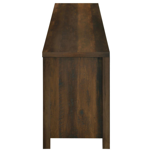 Coaster Enfield 71-Inch Tv Stand Fireplace Media Console Dark Pine
