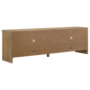 Coaster Brenham 79-Inch 4-Door Tv Stand Media Console Washed Oak