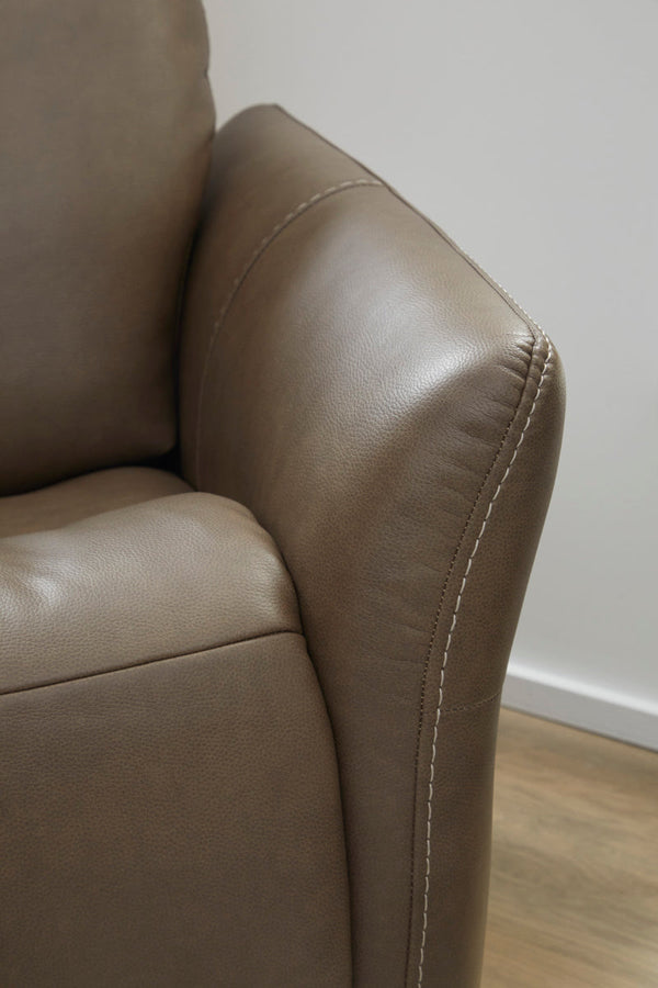 Flexsteel Zero Gravity Artemis Fabric Power Rocking Recliner with Power Headrest, Lumbar, Heat & Massage in Cappuccino