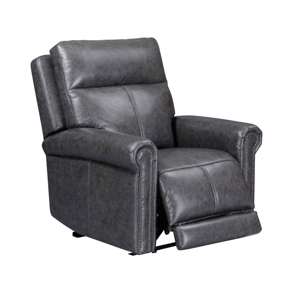 Flexsteel Zero Gravity Alexander Leather Power Recliner with Power Headrest & Lumbar in Mica